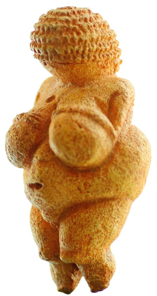 Venus von Willendorf, rund 29.500 Jahre alte weibliche Figur aus der jüngeren Altsteinzeit